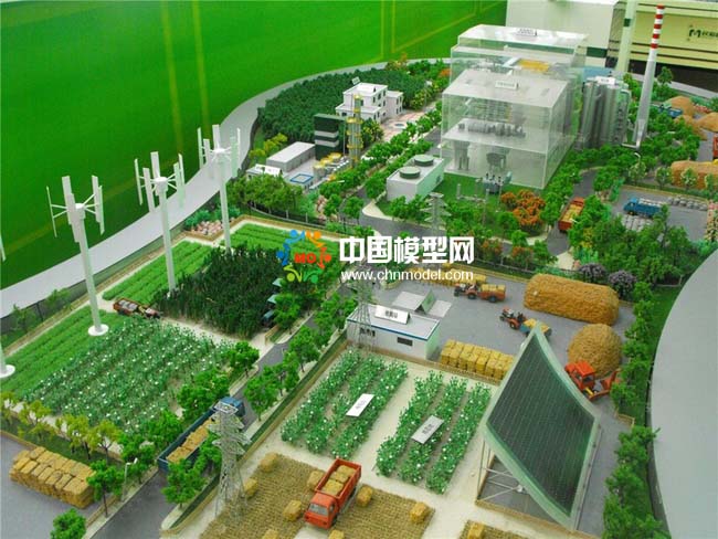 生物質秸稈發電沙盤模型