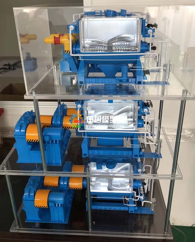 高效預熱混捏冷卻系統模型