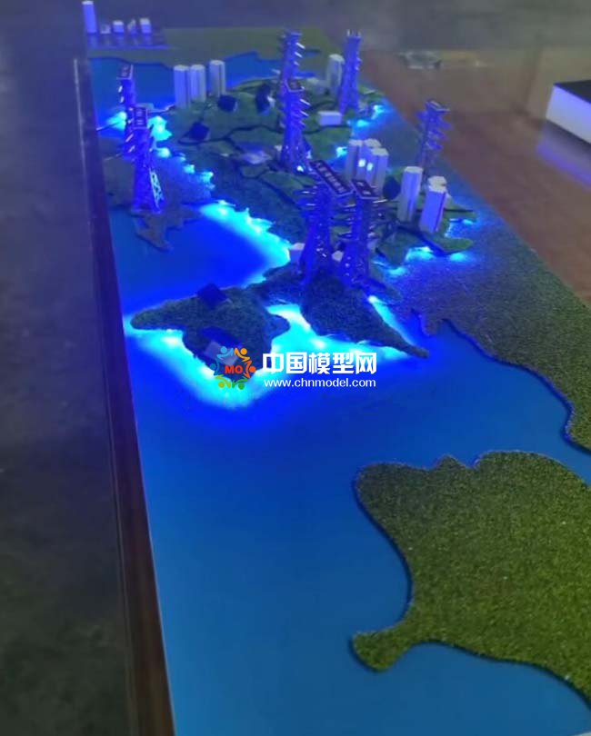 零碳電力能源分布沙盤模型