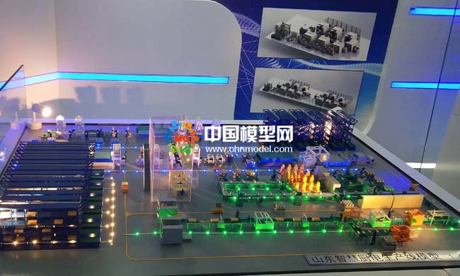 智慧廚電生產線沙盤模型