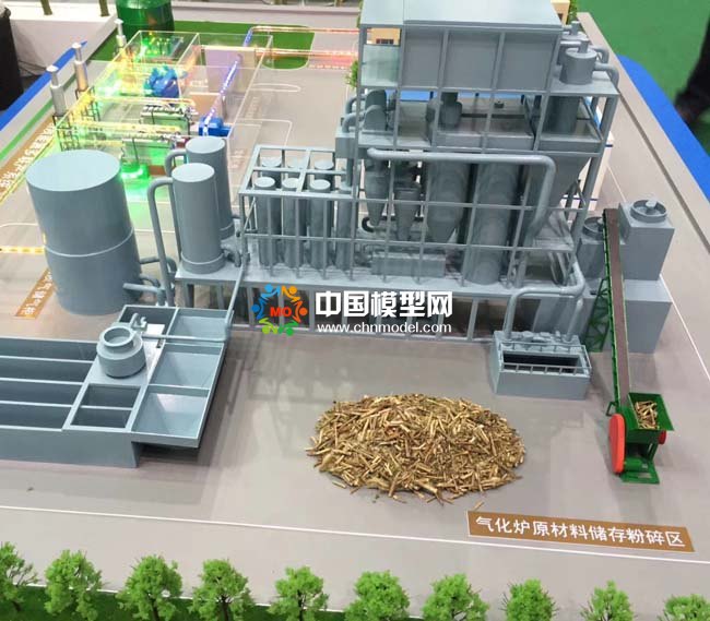 生物質熱解多聯(lián)產系統(tǒng)沙盤模型