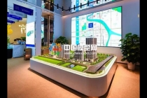 售樓部正常使用三類沙盤模型，建筑區域和戶型